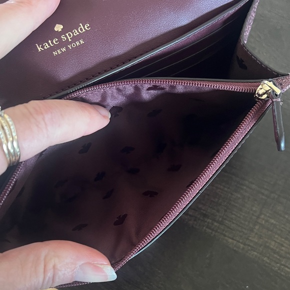 Kate Spade Glimmer Glitter Medium Flap Phone Wristlet - Picture 5 of 5